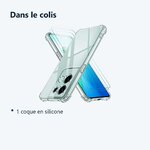 Contenu du colis – Coque Silicone Angles Renforces + 2 Vitres Protection Ecran Pour Oppo Reno 8 Pro 5G