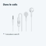 Contenu du colis – Ecouteurs Intra-Auriculaire Jack - Blanc -