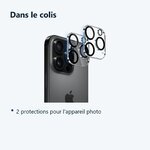 Contenu du colis – Verres Protection Camera Arriere X2 Pour iPhone 16 Pro Max