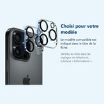 Accessoire ajusté au modèle exact – Verres Protection Camera Arriere X2 Pour iPhone 16 Pro Max