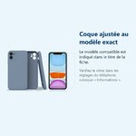Accessoire ajusté au modèle exact – Coque Silicone Pour iPhone 13 Couleur Gris Protection Objectif Appareil Photo + Verre Tr