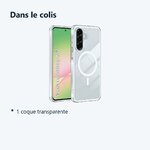 Contenu du colis – Coque MagSafe Transparente pour Samsung Galaxy A57 –