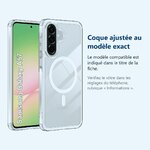 Accessoire ajusté au modèle exact – Coque MagSafe Transparente pour Samsung Galaxy A57 –