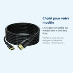 Accessoire ajusté au modèle exact – Cable HDMI 2.0 4K 60Hz-18Gbps - 5M -