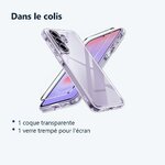 Contenu du colis – Coque Silicone Transparente + Verre Trempe Pour Samsung Galaxy A37 5G