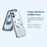 Accessoire ajusté au modèle exact – Coque Silicone Pour iPhone 16 Couleur Argent Compatible Magsafe