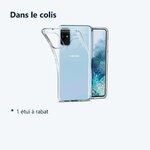 Contenu du colis – Coque Silicone pour Samsung S20 Plus Etui de Protection Transparent Antichoc