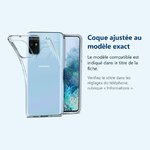 Accessoire ajusté au modèle exact – Coque Silicone pour Samsung S20 Plus Etui de Protection Transparent Antichoc