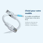 Accessoire ajusté au modèle exact – Cable CAT6a Ethernet 500 Mhz - 3M -