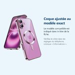 Accessoire ajusté au modèle exact – Coque Silicone Pour iPhone 16 Plus Couleur Rose Compatible Magsafe