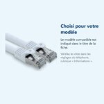 Accessoire ajusté au modèle exact – Cable CAT6a Ethernet 500 Mhz - 2M -