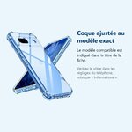 Accessoire ajusté au modèle exact – Coque Pour Google Pixel 8a Silicone Transparente Angles Renforces
