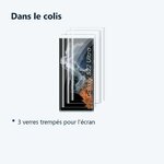 Contenu du colis – Verres Trempes X3 Pour Samsung Galaxy S22 Ultra 5G