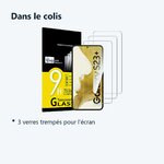 Contenu du colis – Verre Trempé pour Samsung Galaxy S23 Plus (6,6 pouces) [Pack 3] Film Vitre Protection Ecran
