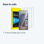 Contenu du colis – Verres Trempes X3 Pour Samsung Galaxy S25 Ultra
