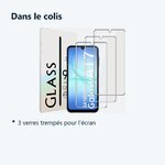 Contenu du colis – Verres Trempes X3 Pour Samsung Galaxy A17