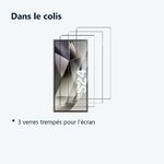 Contenu du colis – Verres Trempes X3 Pour Samsung Galaxy S24 Ultra