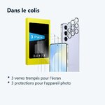 Contenu du colis – Verres Trempes et Protections Camera Arriere x3 Pour Samsung Galaxy S25 FE