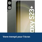 Vue de détail – Verres Trempés et Protections Caméra Arrière X2 Pour Samsung Galaxy S23 Plus
