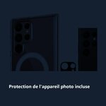 Protection de lappareil photo – Coque Silicone Transparente Compatible Magsafe + Verre Trempés et Protection Caméra Arrière