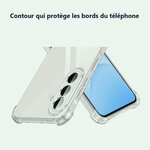 Contour qui protège les bords – Coque Pour Samsung Galaxy A57 5G Silicone Transparente Angles Renforcés