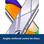 Vue de détail – Coque Silicone Transparente Angles Renforcés Pour Samsung A33 5G