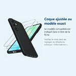 Accessoire ajusté au modèle exact – Coque Pour Samsung S26 FE Silicone Noir + 2 Verres Trempés