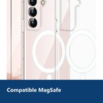 Vue de détail – Coque MagSafe Transparente pour Samsung Galaxy S22 Plus + 2 Verres Trempés + 2 Protections Caméra –