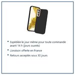 Expédition le jour même, livraison offerte, retours sous 30 jours – Coque Pour Samsung Galaxy S22 PLUS 5G Silicone Noire