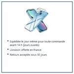 Expédition le jour même, livraison offerte, retours sous 30 jours – Coque Transparente pour iPhone 13 (6,1 pouces) et 2 Verre