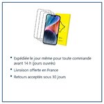 Expédition le jour même, livraison offerte, retours sous 30 jours – Verre Trempé pour iPhone 13 Pro (6,1 pouces) [Pack 3] Fil