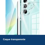 Vue de détail – Coque Silicone Transparente + Verre Trempé Pour Samsung Galaxy A16