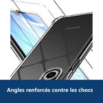 Vue de détail – Coque Pour Samsung Galaxy A17 Silicone Transparente Angles Renforcés + 2 Verres Trempés