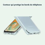 Contour qui protège les bords – Coque Silicone Transparente Angles Renforcés Pour Samsung A23 5G