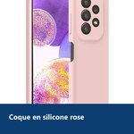 Vue de détail – Coque Silicone Rose Pour Samsung A23 5G
