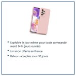 Expédition le jour même, livraison offerte, retours sous 30 jours – Coque Silicone Rose Pour Samsung A23 5G