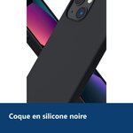 Vue de détail – Coque Pour iPhone 13 Silicone Noire