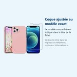 Accessoire ajusté au modèle exact – Coque Silicone Couleur Rose + Verre Trempé Pour iPhone 12 Pro Max