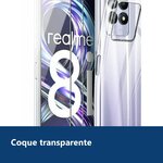 Vue de détail – Coque Silicone Transparente + 2 Verres Trempés Pour Realme 8i