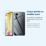 Accessoire ajusté au modèle exact – Coque Silicone Transparente + 2 Vitres Protection Écran Pour Xiaomi 12 Lite