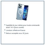 Expédition le jour même, livraison offerte, retours sous 30 jours – Coque Silicone Transparente Compatible Magsafe Pour iPhon