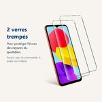 Verre trempé pour protéger lécran – Verres Trempés X2 Pour Samsung Galaxy M13 4G / M23 5G