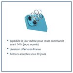 Expédition le jour même, livraison offerte, retours sous 30 jours – Lot de 2 Protections Caméra Arrière en Verre Trempé pour