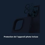 Protection de lappareil photo – Coque Silicone Rose + Verres Trempés et Protections Caméra Arrière X2 Pour iPhone 13 Pro
