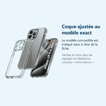 Accessoire ajusté au modèle exact – Coque Pour iPhone 15 Pro Max Silicone Transparente Angles Renforcés + Verre Trempé