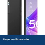 Vue de détail – Coque Silicone Couleur Noire Pour Oppo A77 5G / A57 5G