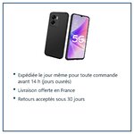 Expédition le jour même, livraison offerte, retours sous 30 jours – Coque Silicone Couleur Noire Pour Oppo A77 5G / A57 5G