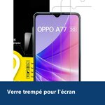 Vue de détail – X3 Verres Trempés X3 Pour Oppo A77 5G / A57 5G
