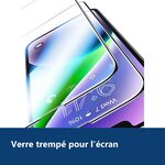 Vue de détail – Verre Trempé pour iPhone 13 (6,1 pouces) [Pack 2] Film Vitre Protection Ecran