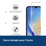 Vue de détail – Verre Trempé pour Samsung Galaxy A34 5G (6,6 pouces) [Pack 2] Film Vitre Protection Ecran